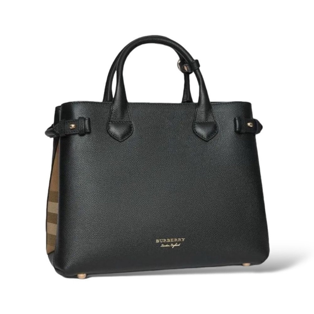 Burberry Black Leather Satchel